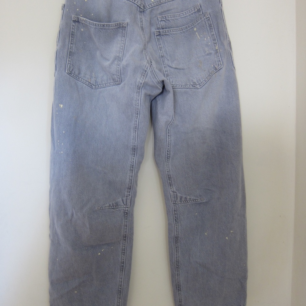 Free People Low Slung Barrel Pull on Jeans in Little Darlin - Picture 3 of 4